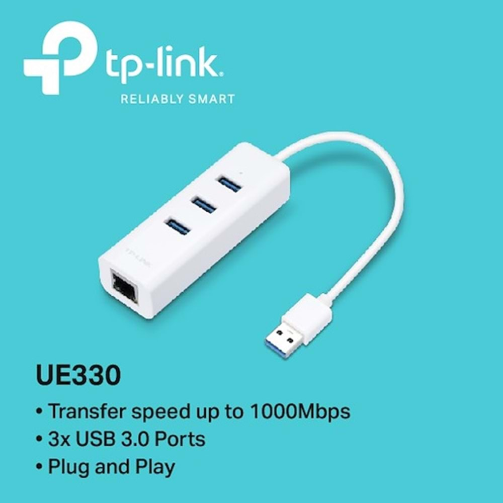 AKSESUAR TP-LINK UE330 3XUSB 3.0 ÇOKL+ETHERNET