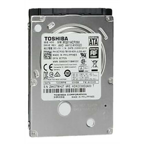 HDD TOSHIBA 500GB MQ01ACF050 2.5