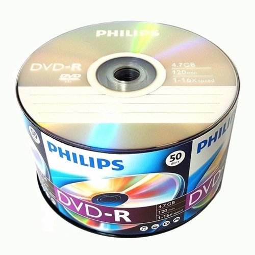 DVD PHILIPS DVD-R LOGO 16X 50Lİ